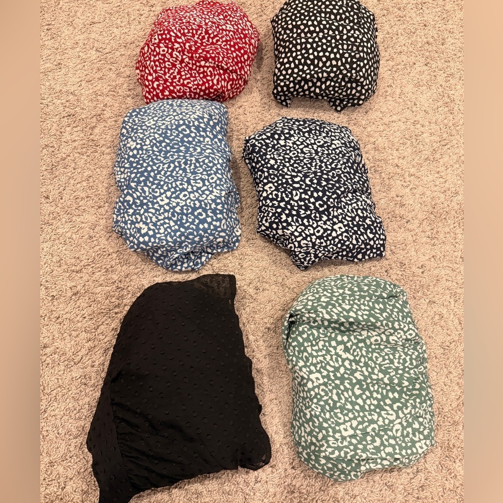 SHEIN 6 Bundle different colors Textured Fabric